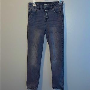 Perfectly Worn-In High Rise Gray Jeans